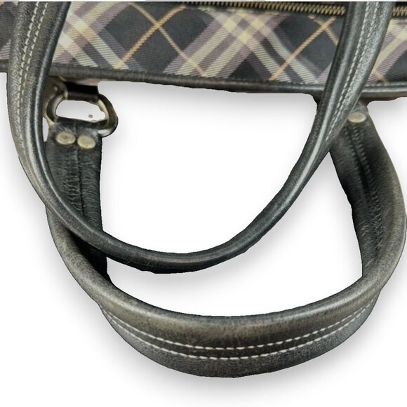 Burberry Blue Label Nova Check Black and Pink Vintage Shoppers Tote with COA - Picture 12 of 12